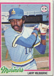 1978 Topps Baseball Cards      366     Larry Milbourne DP